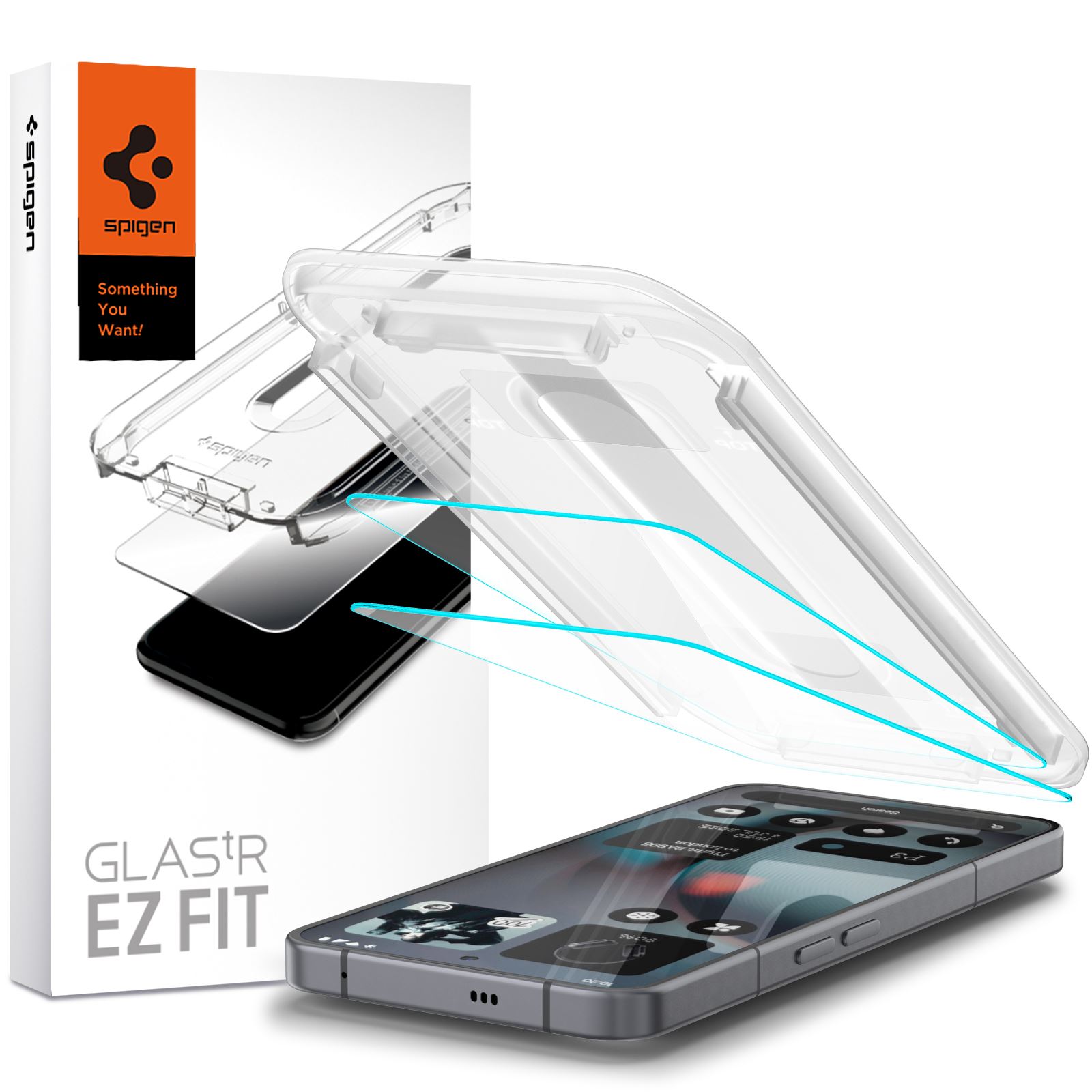 Spigen Glass tR EZ Fit 2 Pack, transparency - Nothing Phone (3) (12)