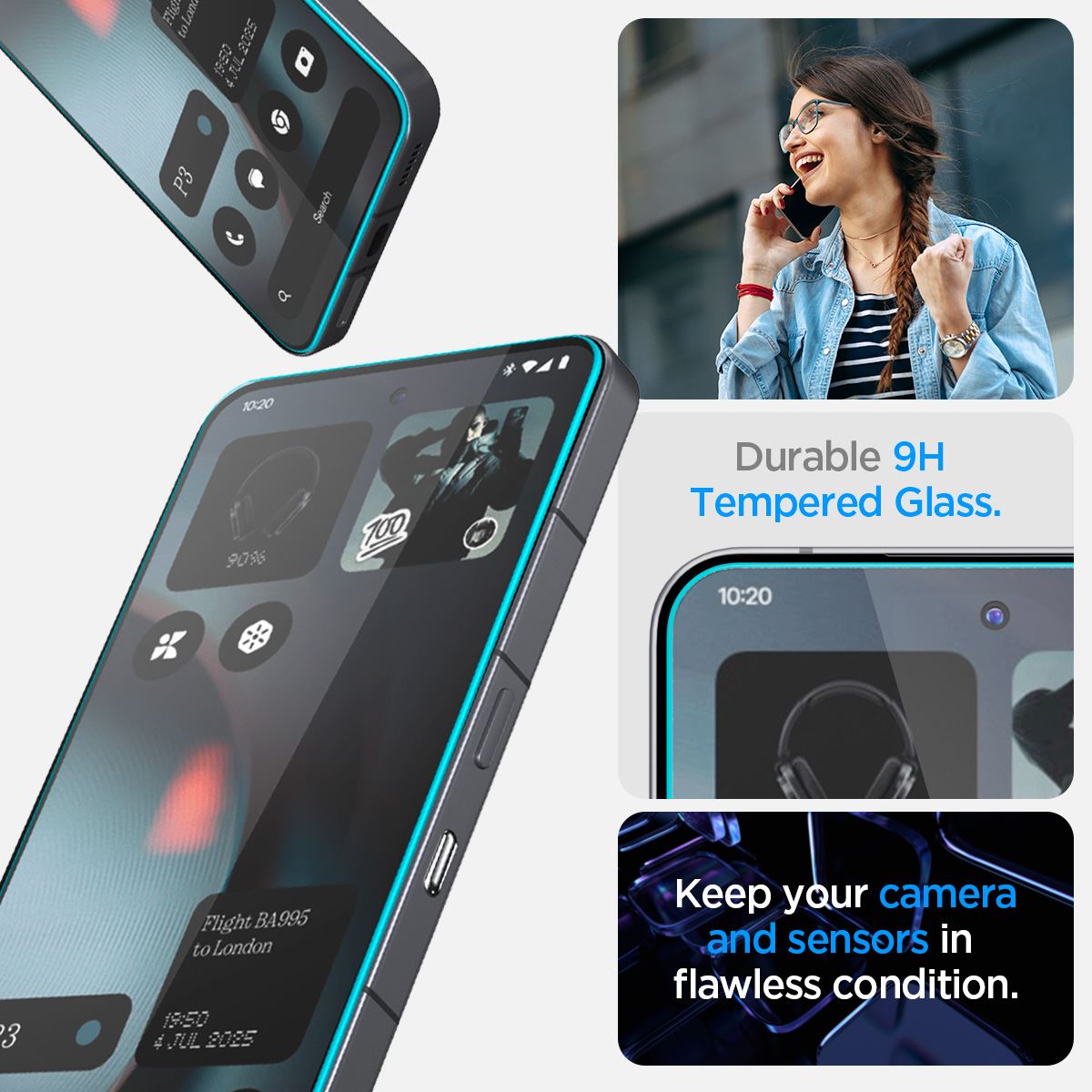 Spigen Glass tR EZ Fit 2 Pack, transparency - Nothing Phone (3) (4)