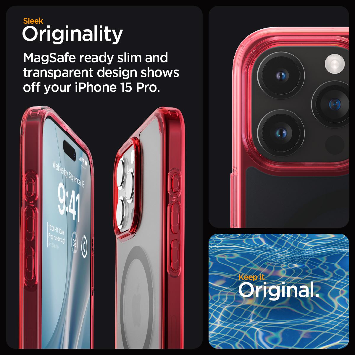 Spigen Ultra Hybrid MagSafe, frost deep red - iPhone 15 Pro (10)