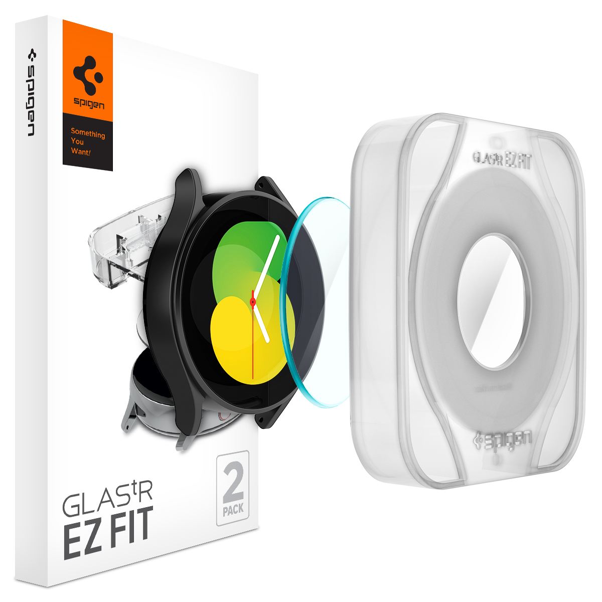 Spigen Glass EZ Fit 2 Pack - Samsung Galaxy Watch5/4 44mm (1)