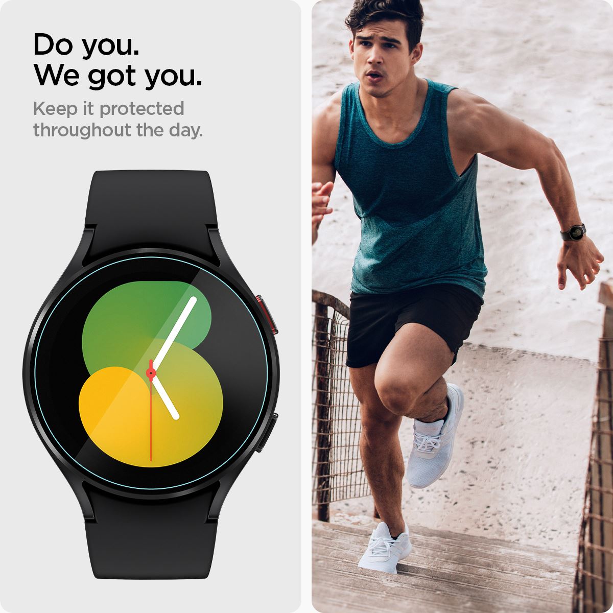 Spigen Glass EZ Fit 2 Pack - Samsung Galaxy Watch5/4 44mm (4)