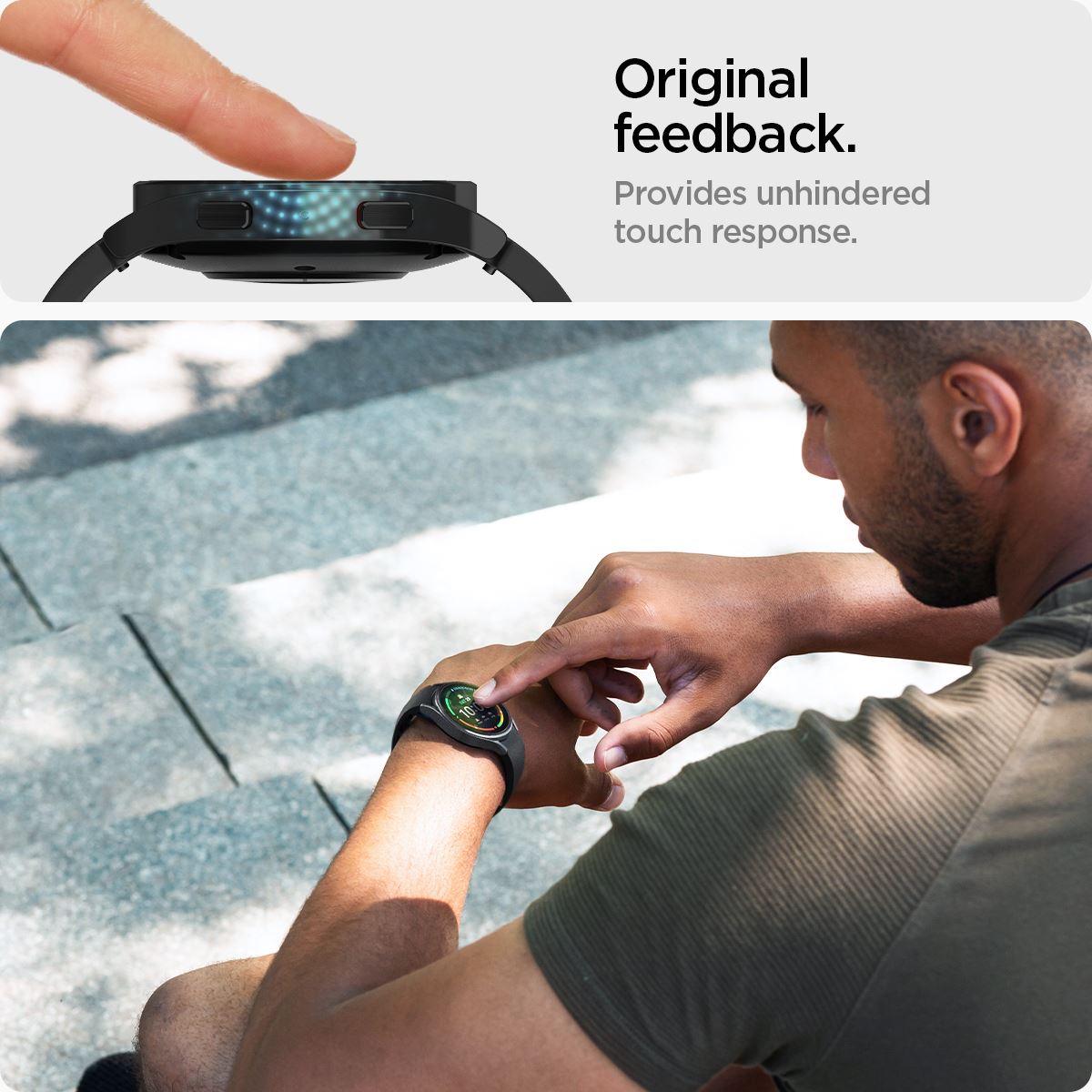 Spigen Glass EZ Fit 2 Pack - Samsung Galaxy Watch5/4 44mm (5)