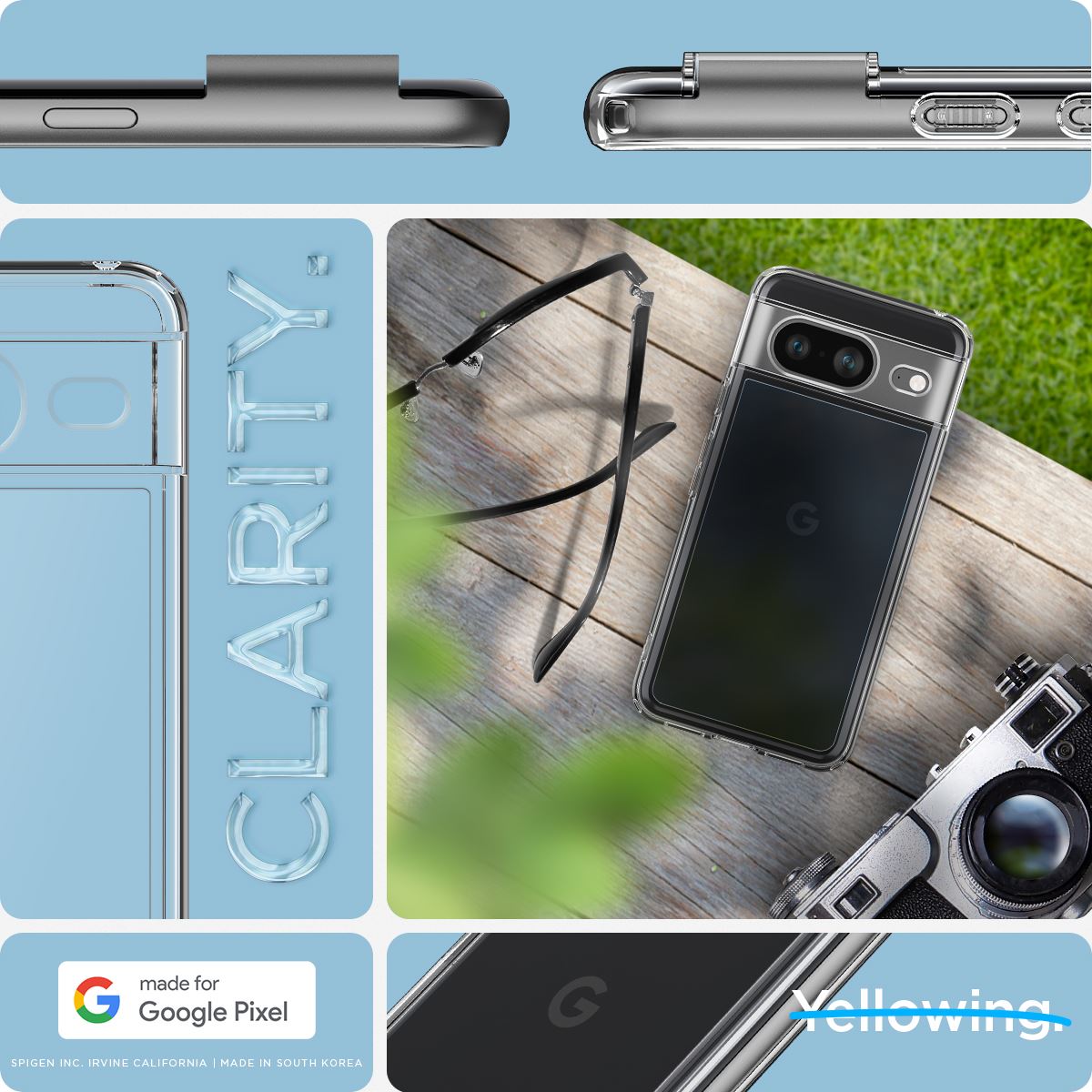 Spigen Ultra Hybrid, crystal clear - Google Pixel 8 (10)