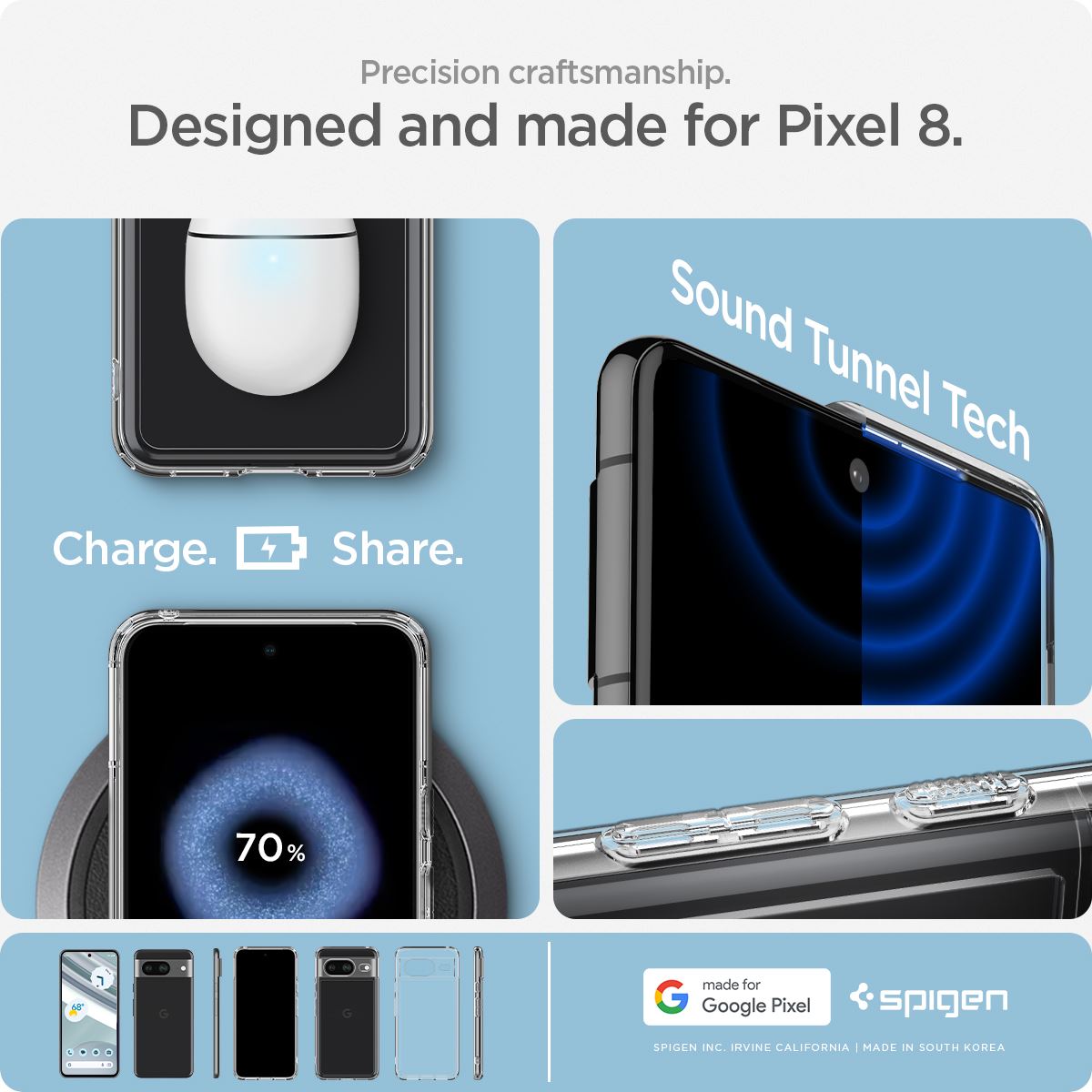 Spigen Ultra Hybrid, crystal clear - Google Pixel 8 (15)