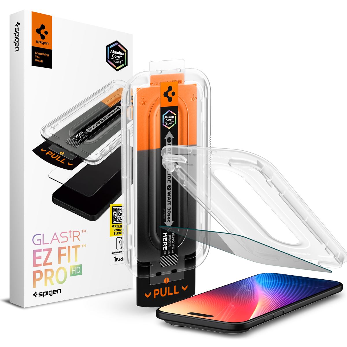 Spigen Glass tR EZ Fit Pro HD (Privacy) 1 Pack, transparency - iPhone Air (1)