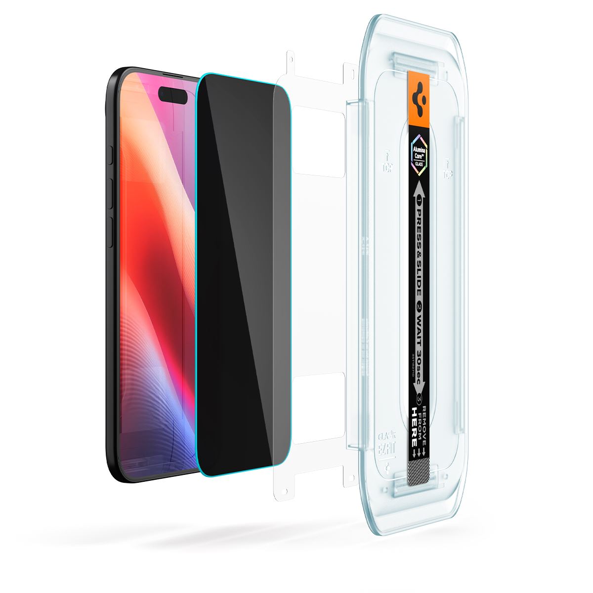 Spigen Glass tR EZ Fit Pro HD (Privacy) 1 Pack, transparency - iPhone Air (6)
