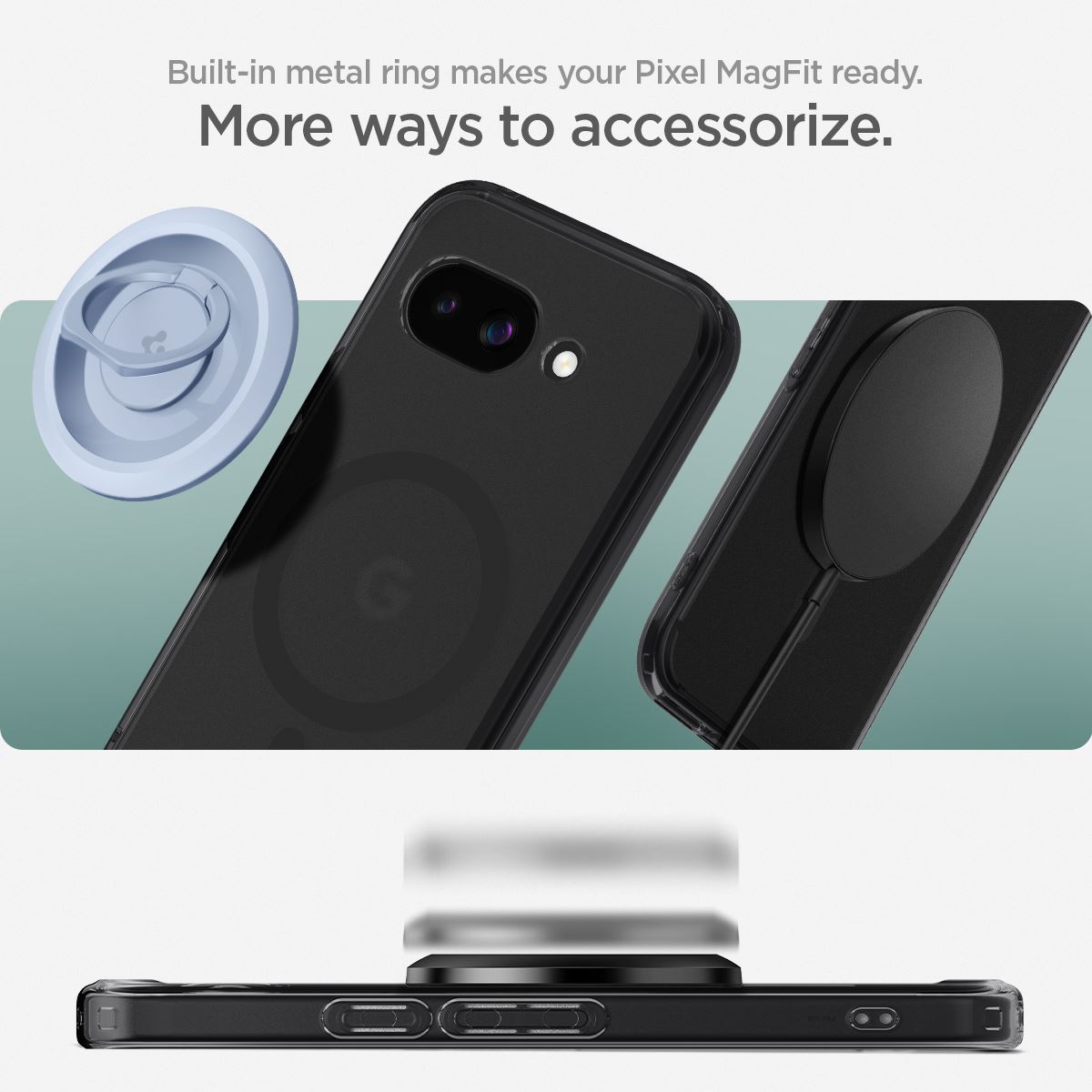 Spigen Ultra Hybrid MagSafe frost black - Google Pixel 9a (11)