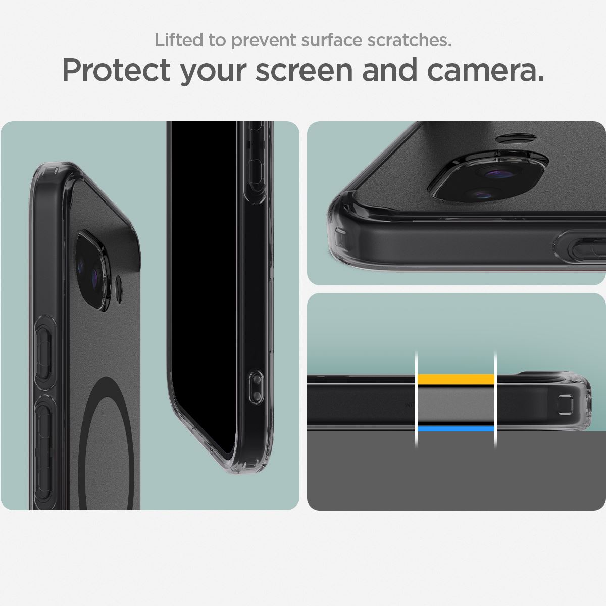 Spigen Ultra Hybrid MagSafe frost black - Google Pixel 9a (12)