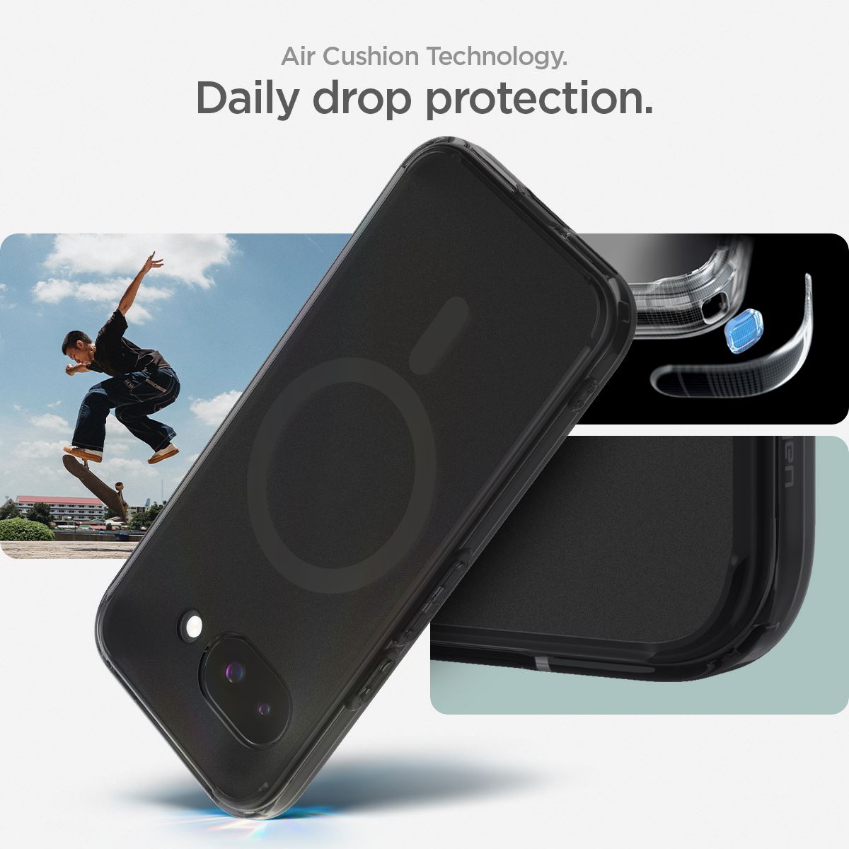 Spigen Ultra Hybrid MagSafe frost black - Google Pixel 9a (13)