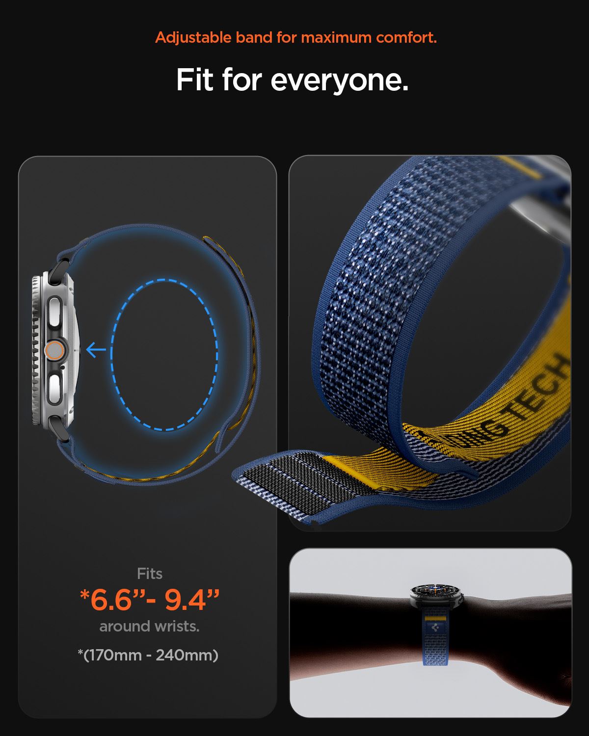 Spigen Athlex Air Active Band, navy - Samsung Galaxy Watch 8 46mm/44mm/40mm (14)