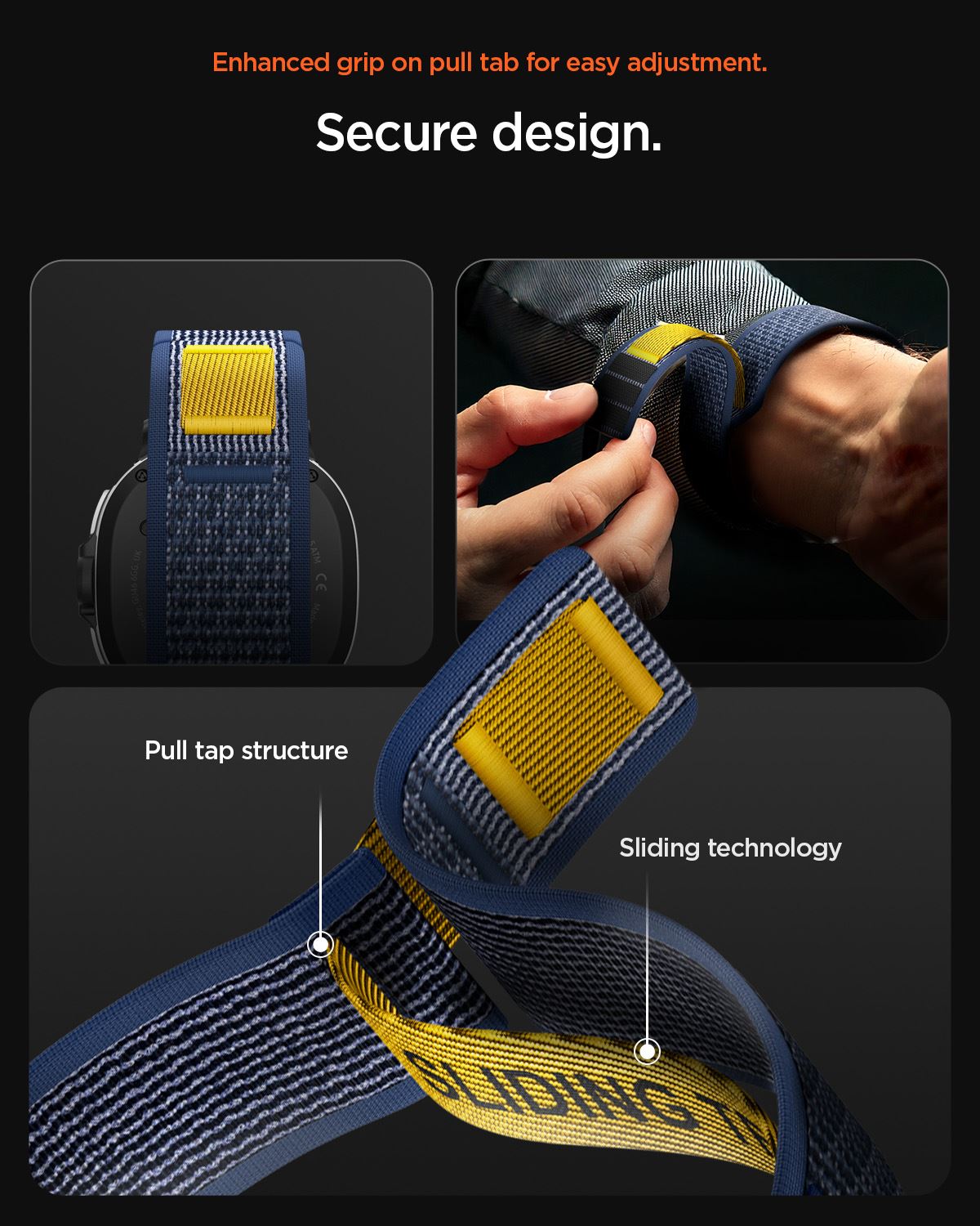 Spigen Athlex Air Active Band, navy - Samsung Galaxy Watch 8 46mm/44mm/40mm (16)