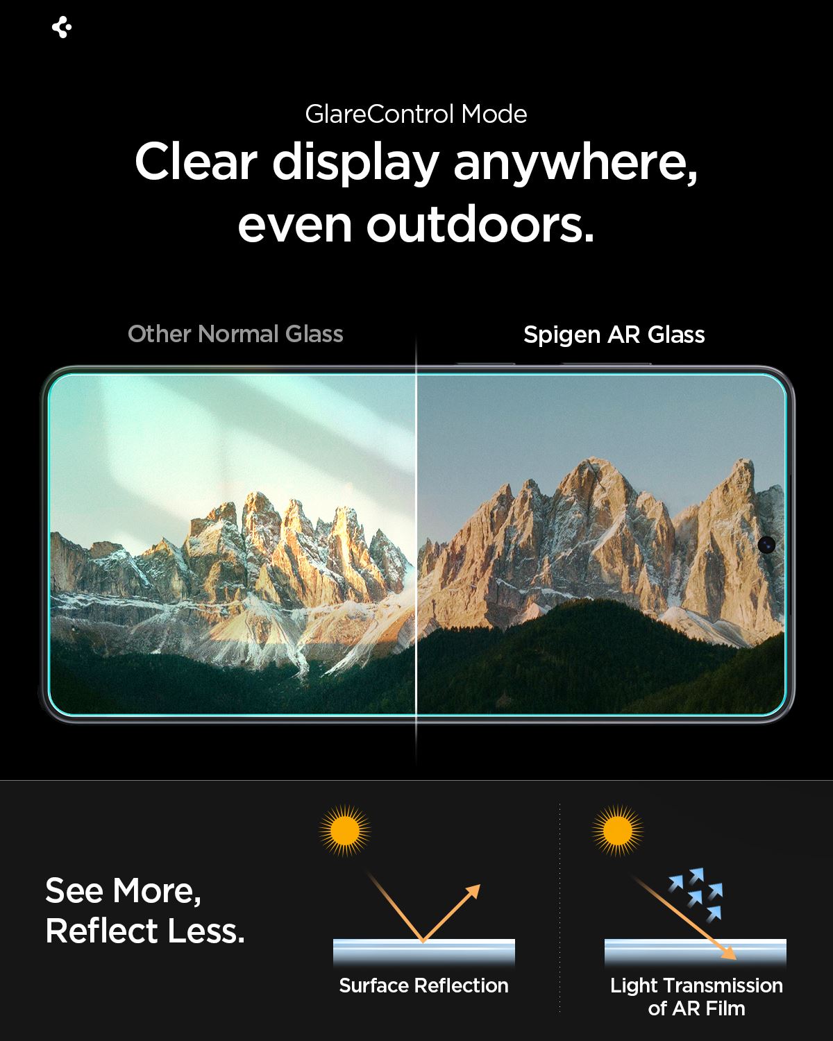 Spigen Glass tR EZ Fit Pro (Anti Reflection) 2 Pack, transparency - Samsung Galaxy S26 (20)