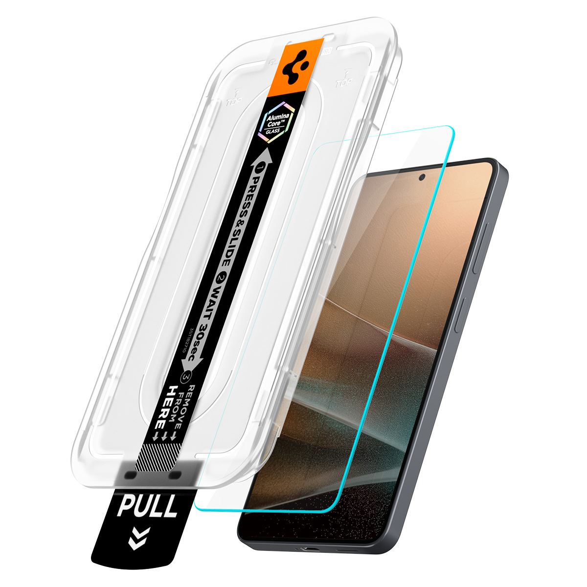 Spigen Glass tR EZ Fit Pro (Anti Reflection) 2 Pack, transparency - Samsung Galaxy S26 (6)