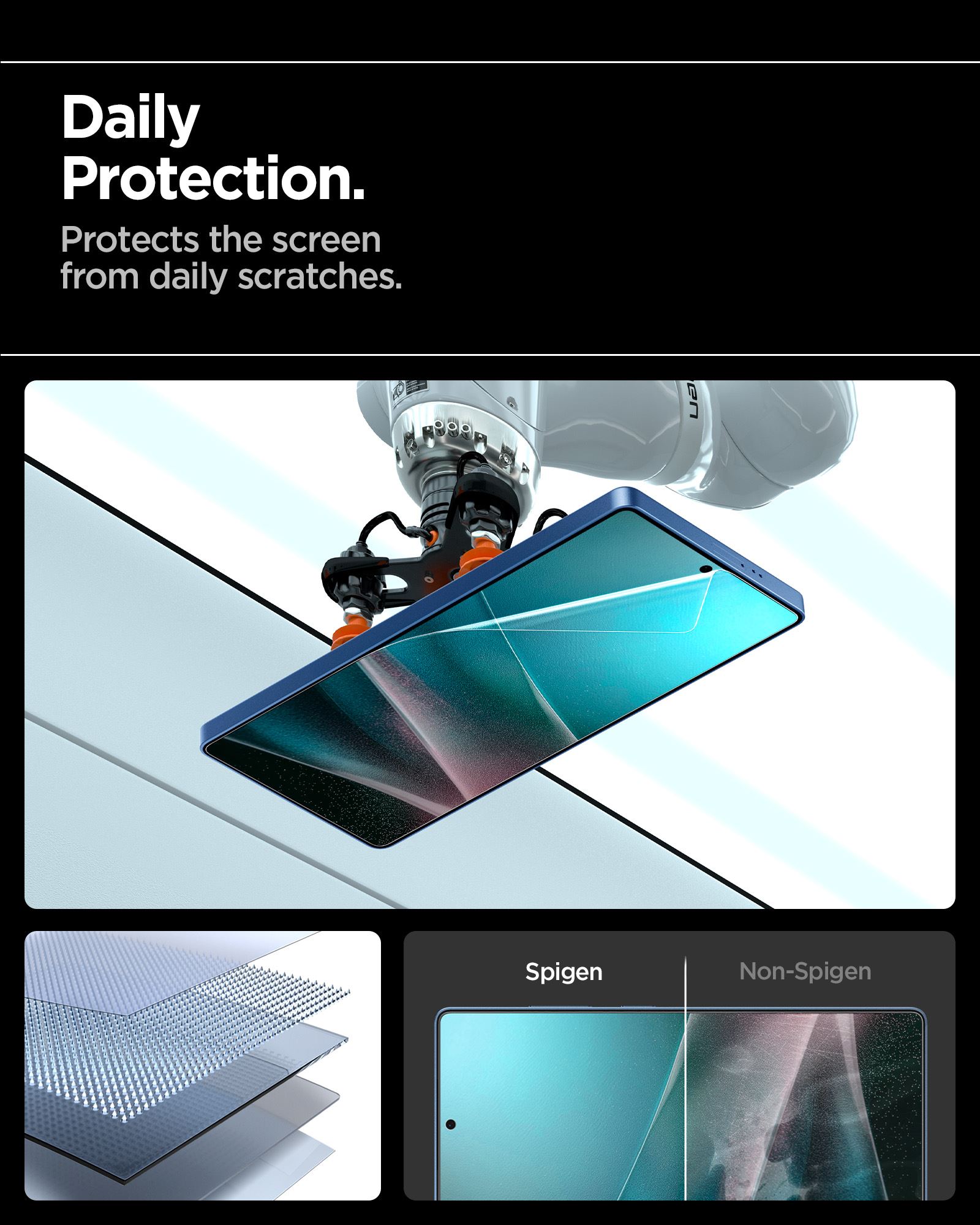 Spigen EliteShield EZ Fit HD 1 Pack - Samsung Galaxy S25 Ultra (11)