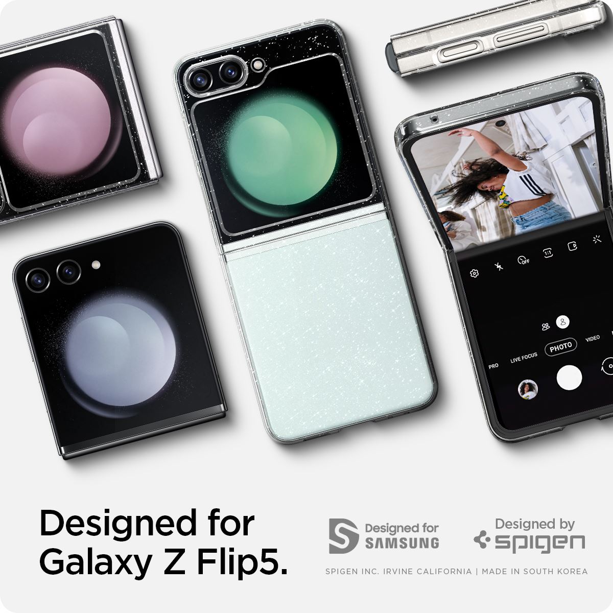 Spigen Air Skin Glitter, crystal quartz - Samsung Galaxy Z Flip5 (6)