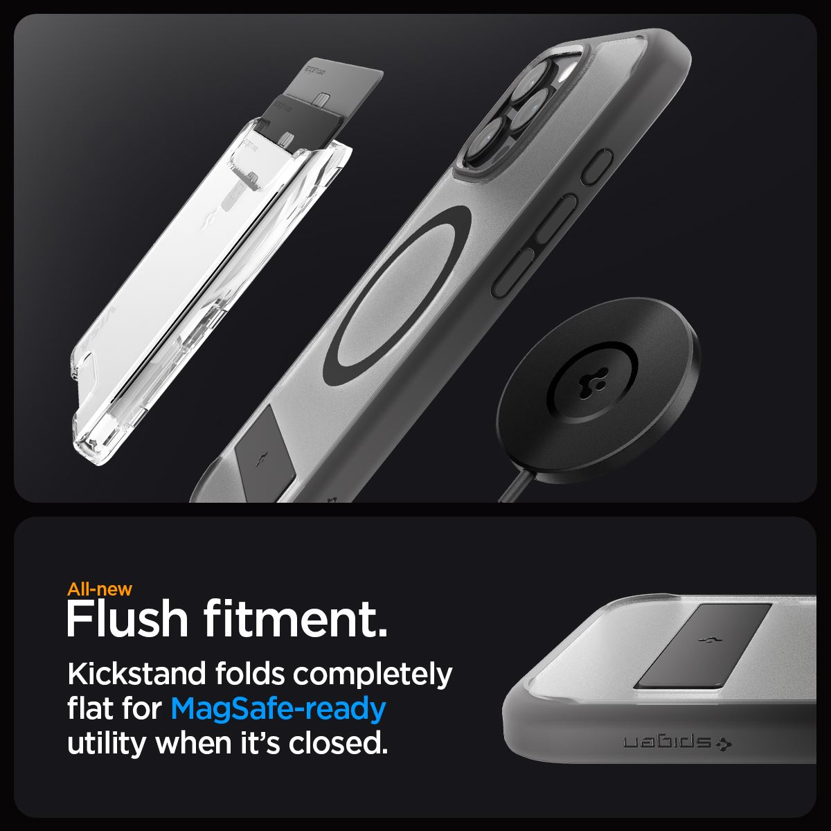 Spigen Ultra Hybrid S MagSafe, frost gray - iPhone 16 Pro Max (7)