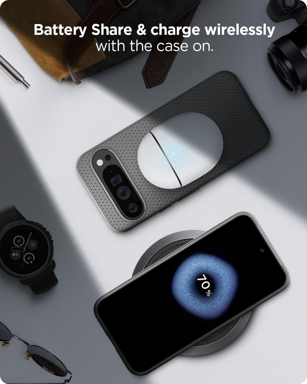 Spigen Liquid Air, marble gray - Google Pixel 9 Pro XL (16)