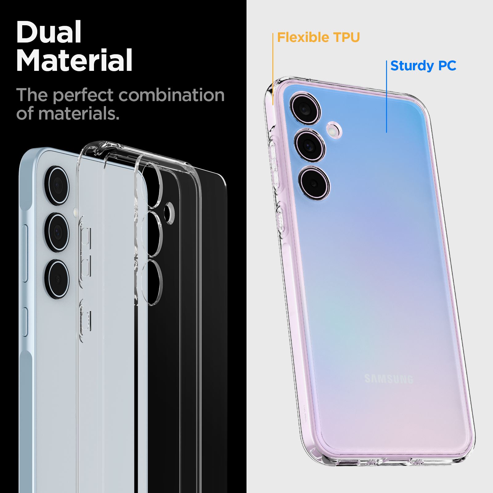 Spigen Ultra Hybrid, crystal clear - Samsung Galaxy A35 (12)