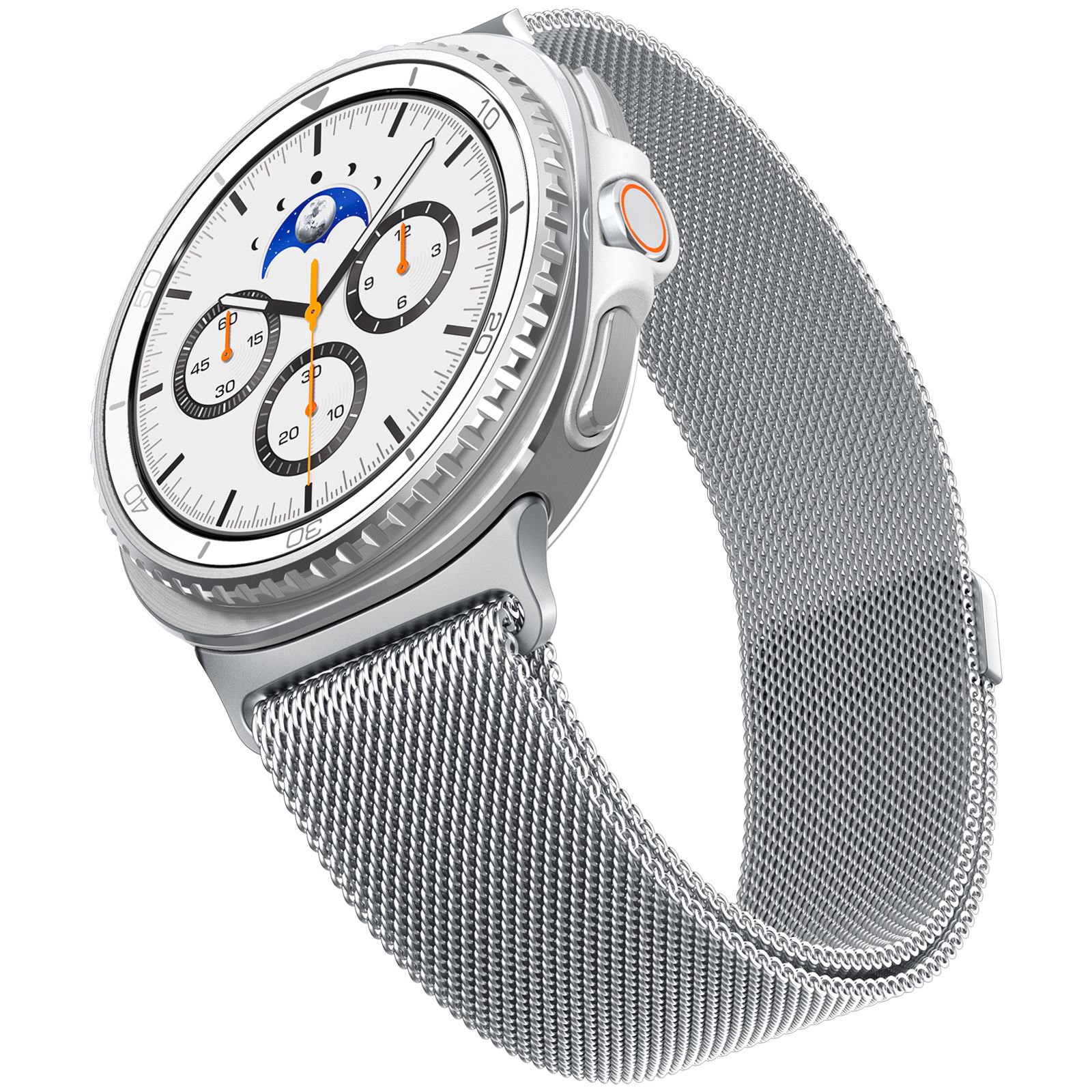 Spigen Metal Fit, silver - Samsung Samsung Galaxy Watch 8 (40/44/46mm) (6)