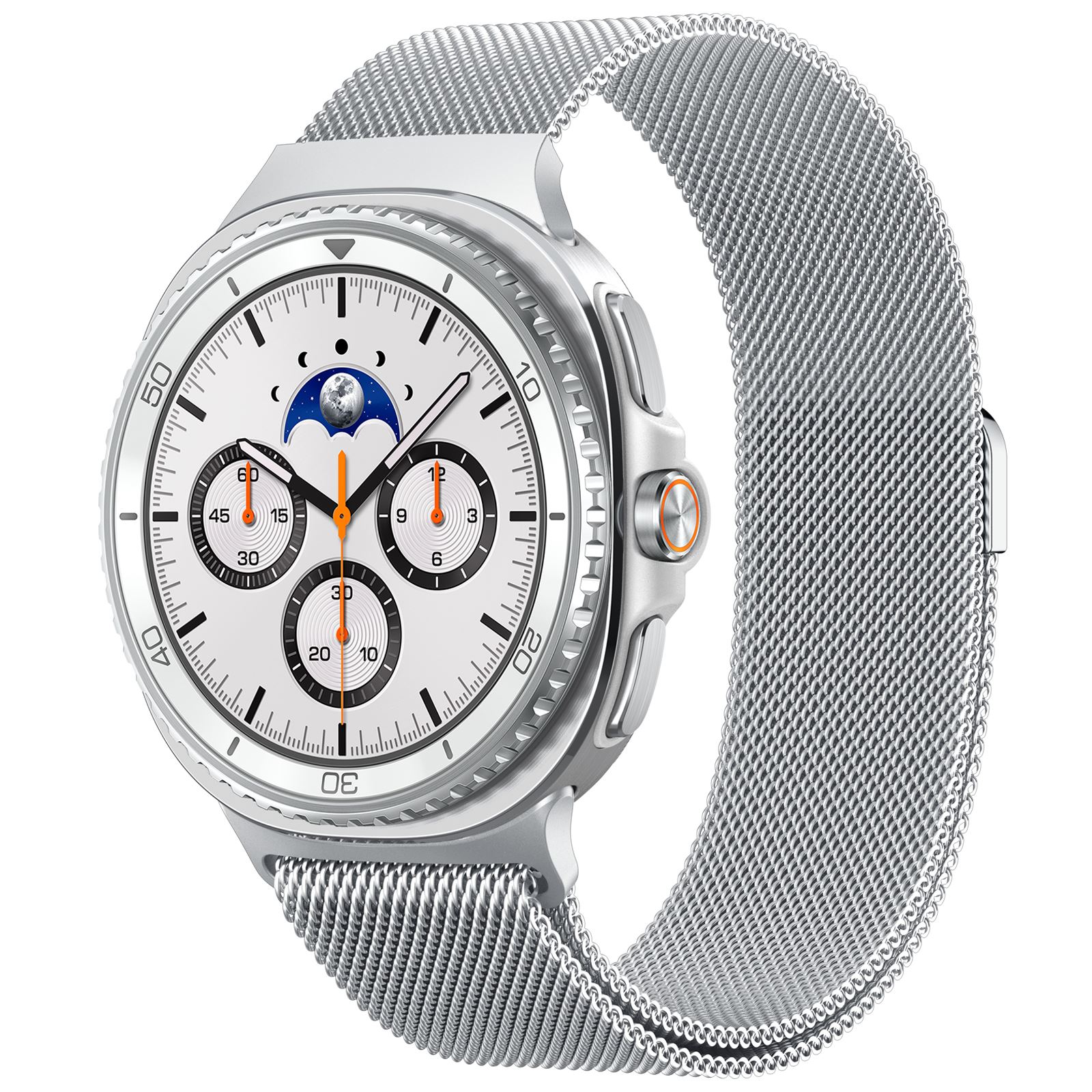 Spigen Metal Fit, silver - Samsung Samsung Galaxy Watch 8 (40/44/46mm)
