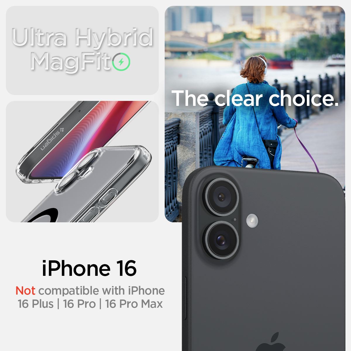 Spigen Ultra Hybrid MagSafe, black - iPhone 16 (5)