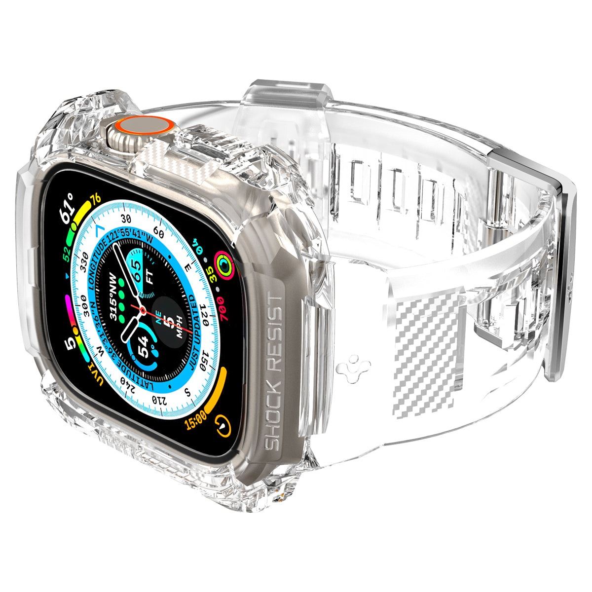 Spigen Rugged Armor Pro, crystal clear - Apple Watch Ultra 3/2/1 (10)