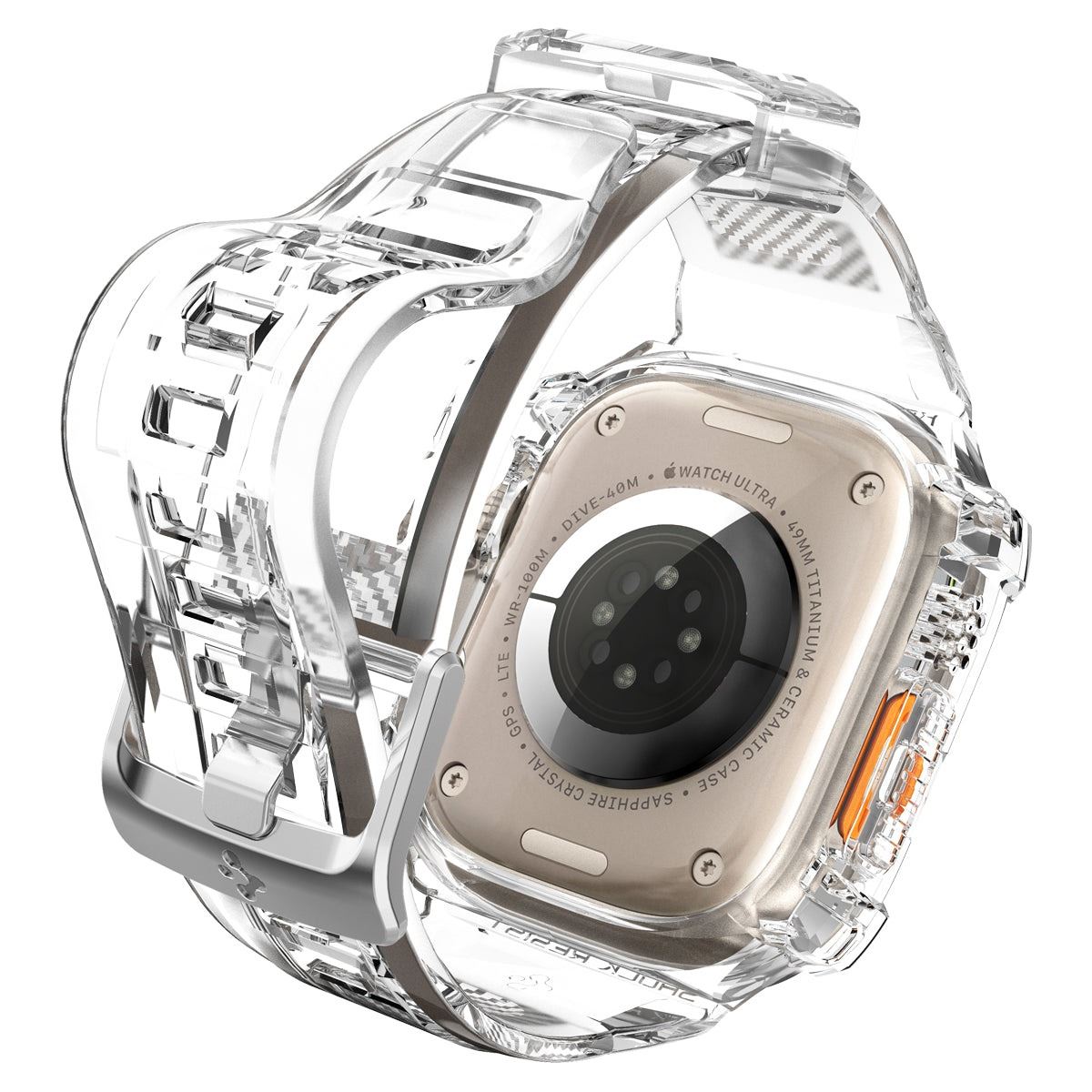 Spigen Rugged Armor Pro, crystal clear - Apple Watch Ultra 3/2/1 (12)
