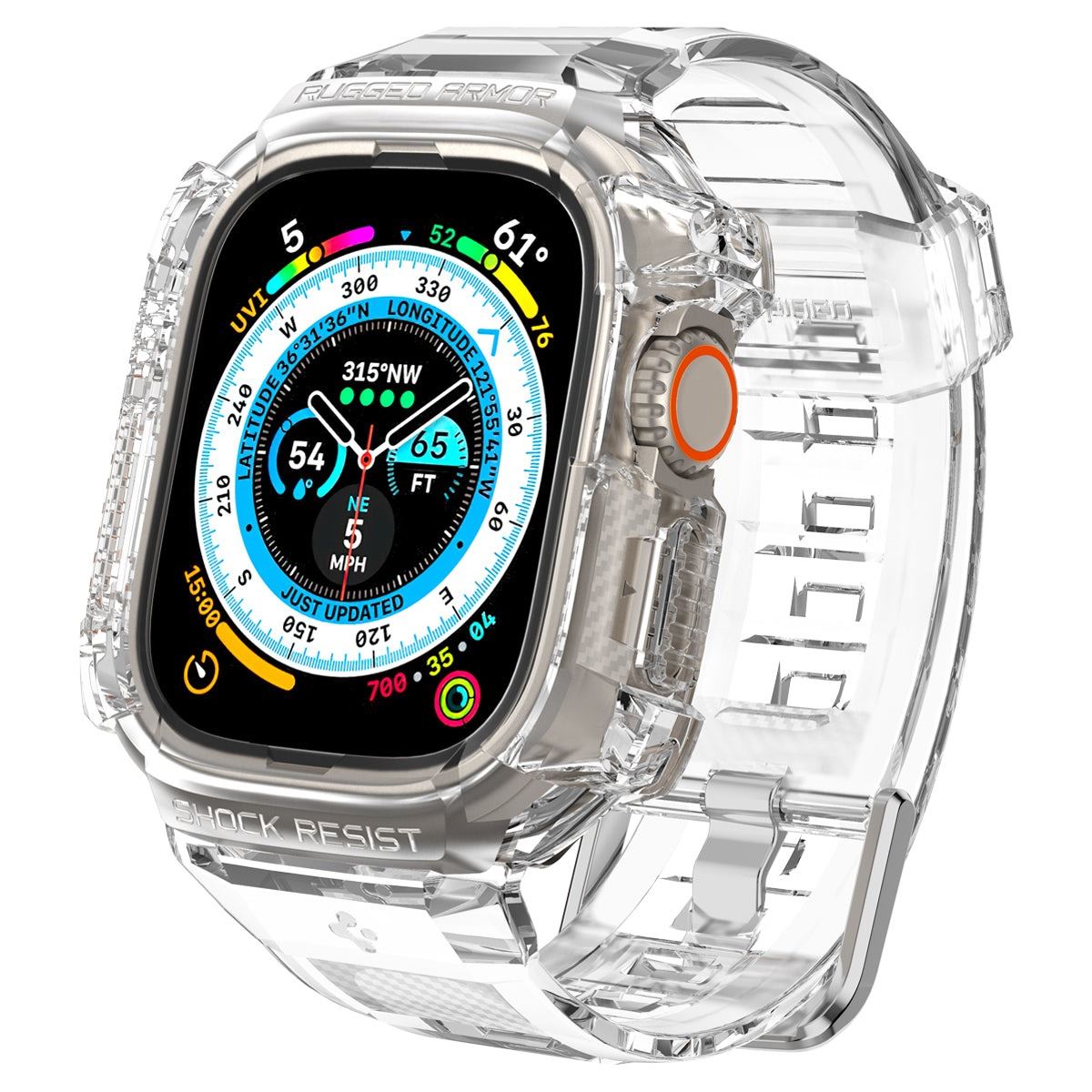 Spigen Rugged Armor Pro, crystal clear - Apple Watch Ultra 3/2/1 (2)
