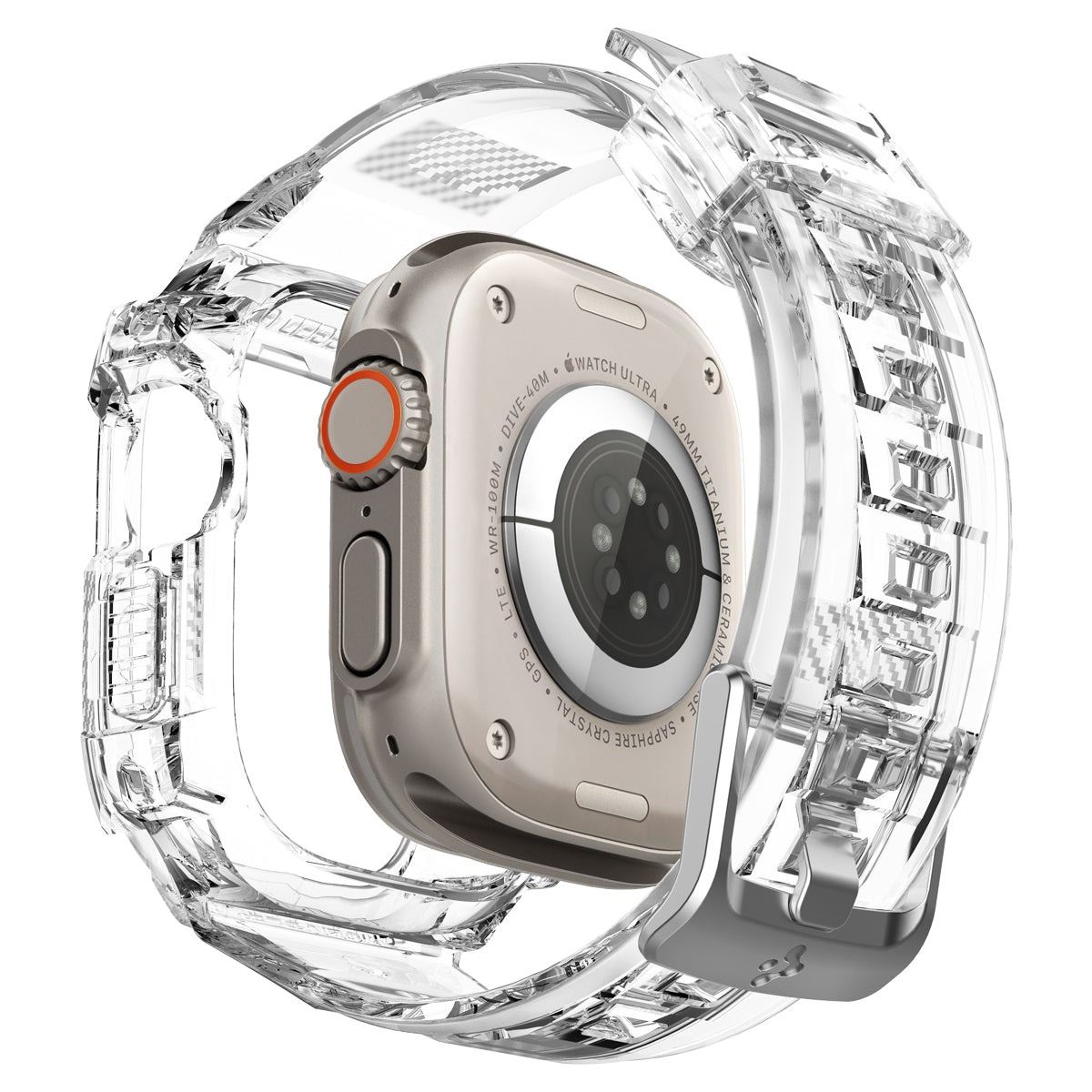 Spigen Rugged Armor Pro, crystal clear - Apple Watch Ultra 3/2/1 (5)