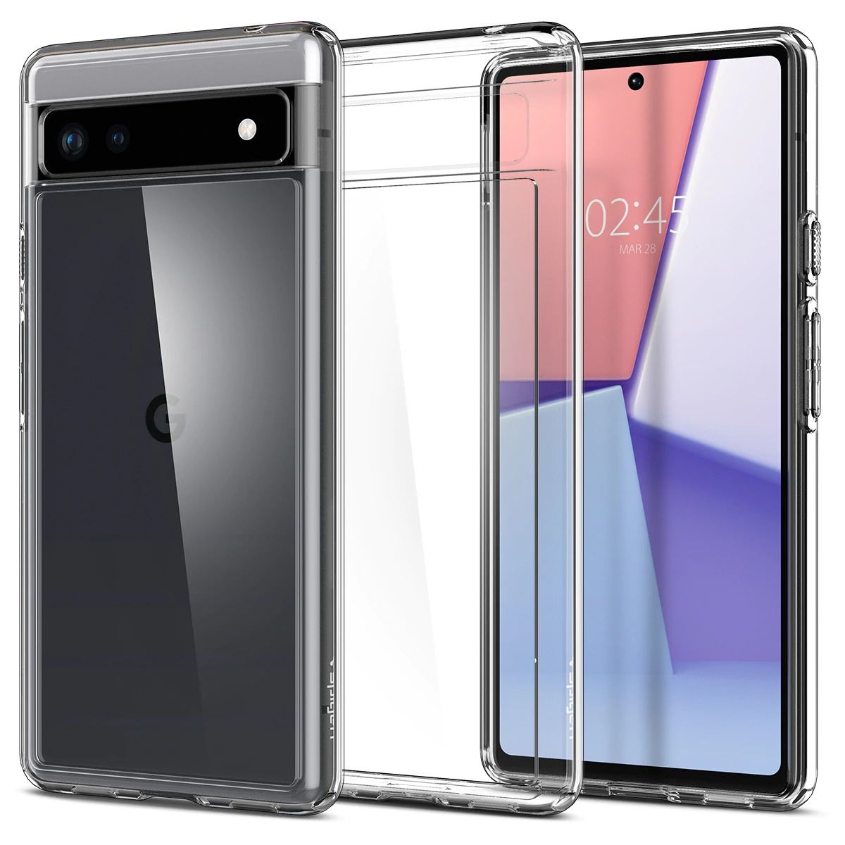 Spigen Ultra Hybrid, clear - Google Pixel 6a (1)