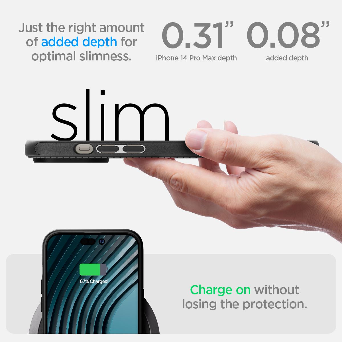 Spigen Mag Armor MagSafe, matte black - iPhone 14 Pro Max (16)