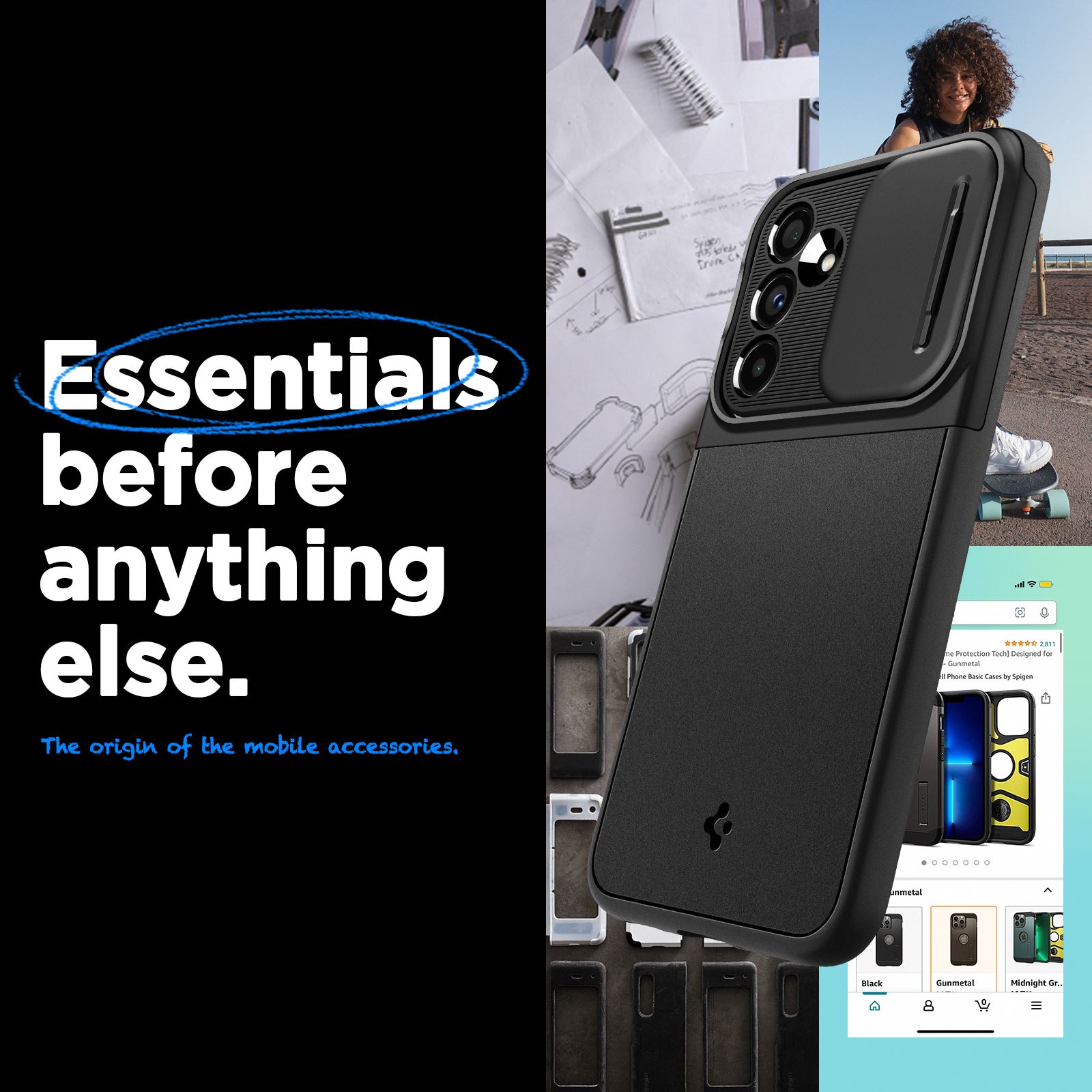 Spigen Optik Armor, black - Samsung Galaxy A54 5G (16)