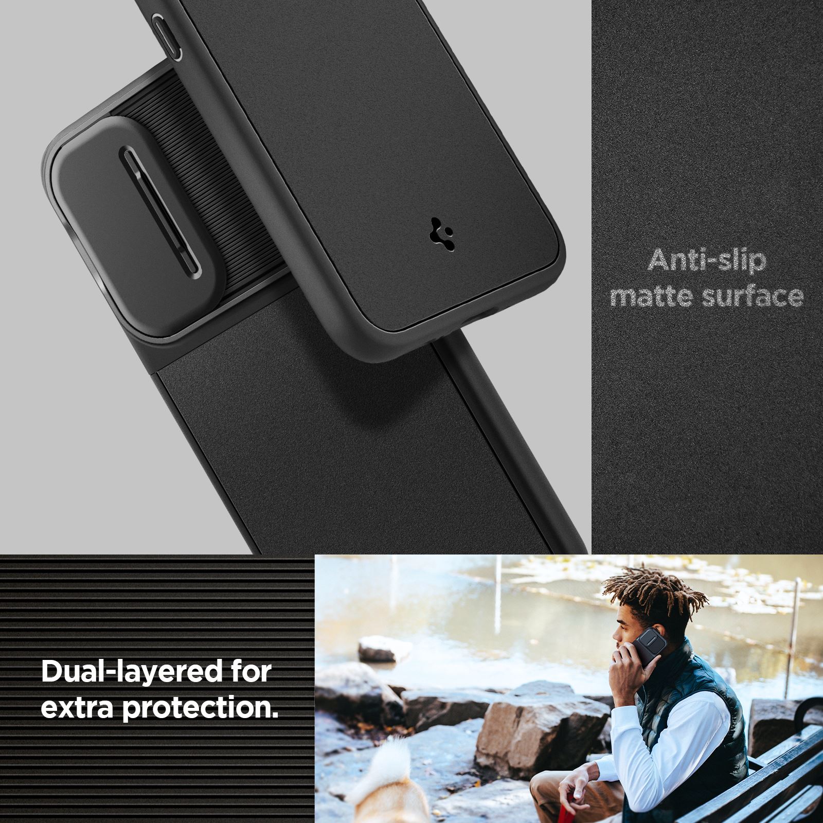 Spigen Optik Armor, black - Samsung Galaxy A54 5G (17)