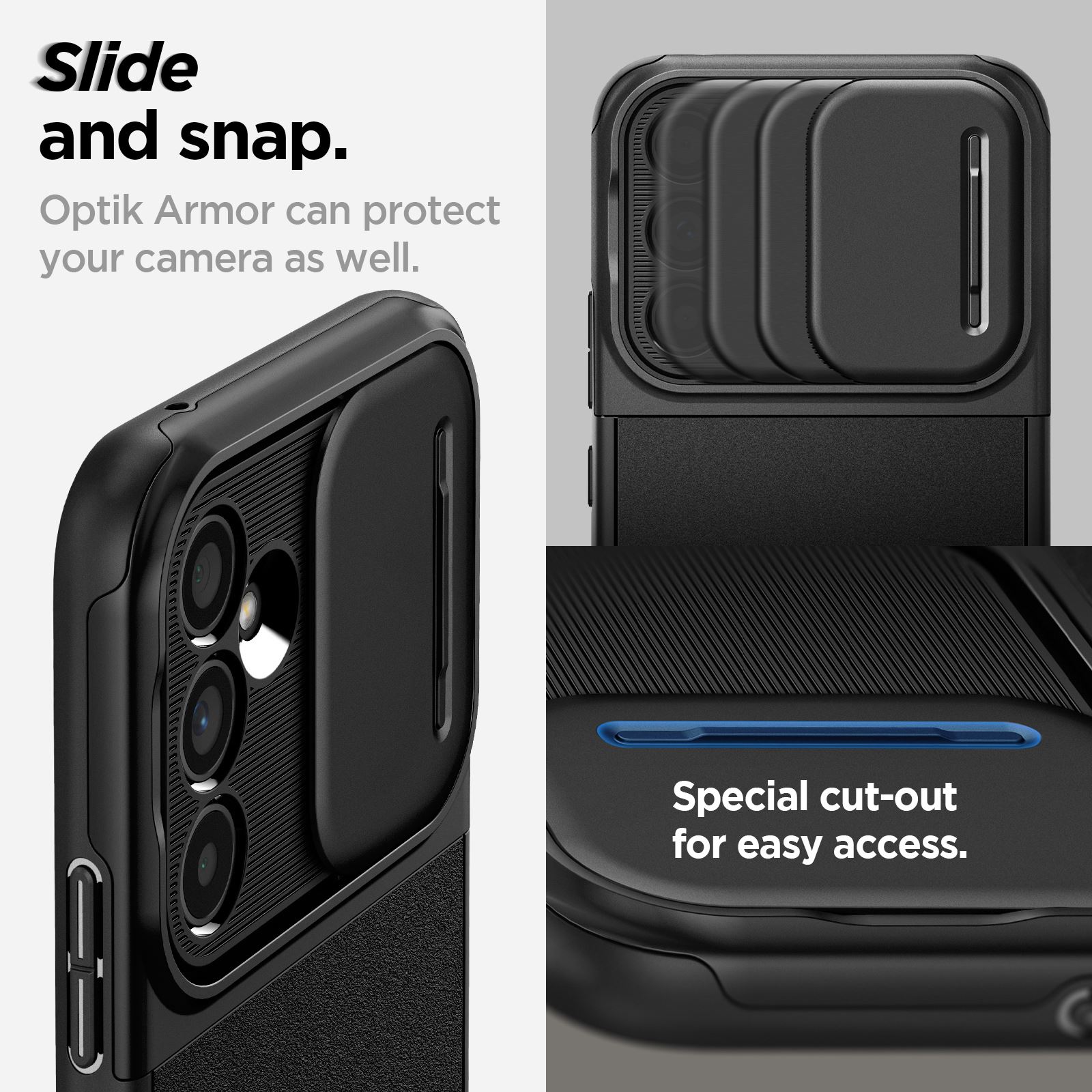 Spigen Optik Armor, black - Samsung Galaxy A54 5G (18)