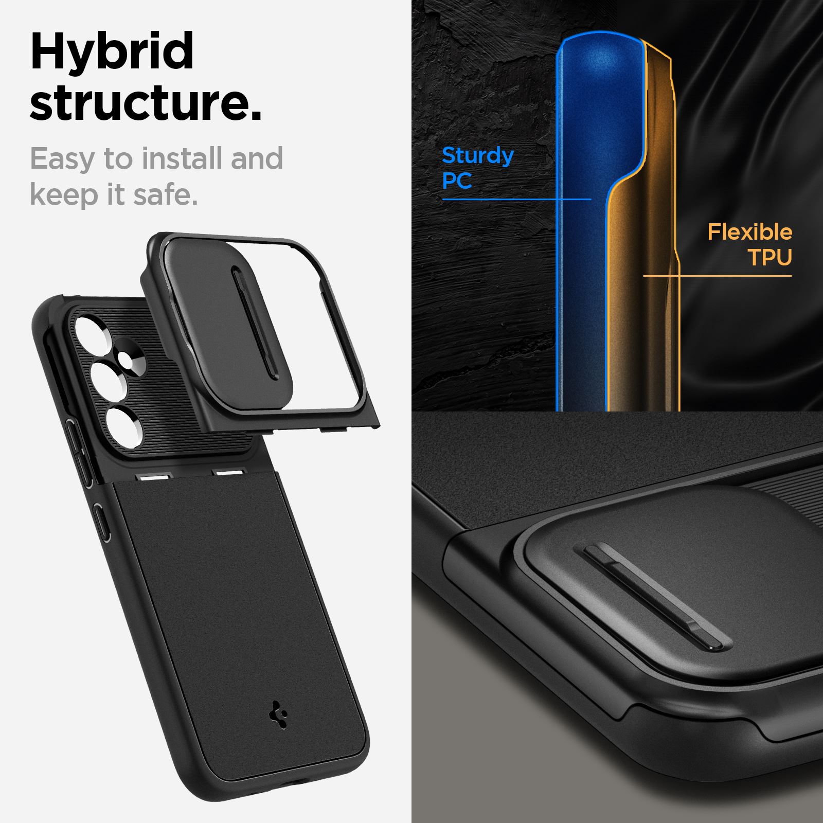 Spigen Optik Armor, black - Samsung Galaxy A54 5G (20)