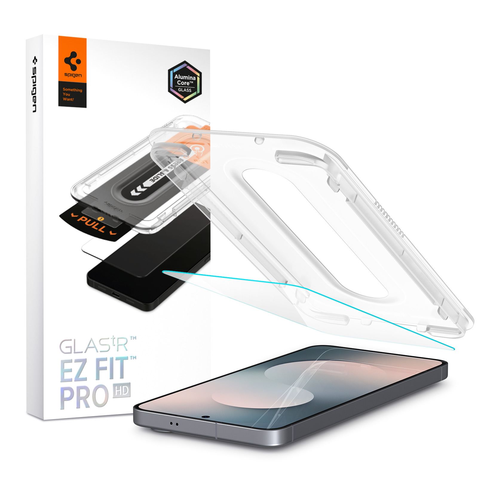 Spigen Glass tR EZ Fit Pro HD 1 Pack, transparency - Samsung Galaxy S25 FE