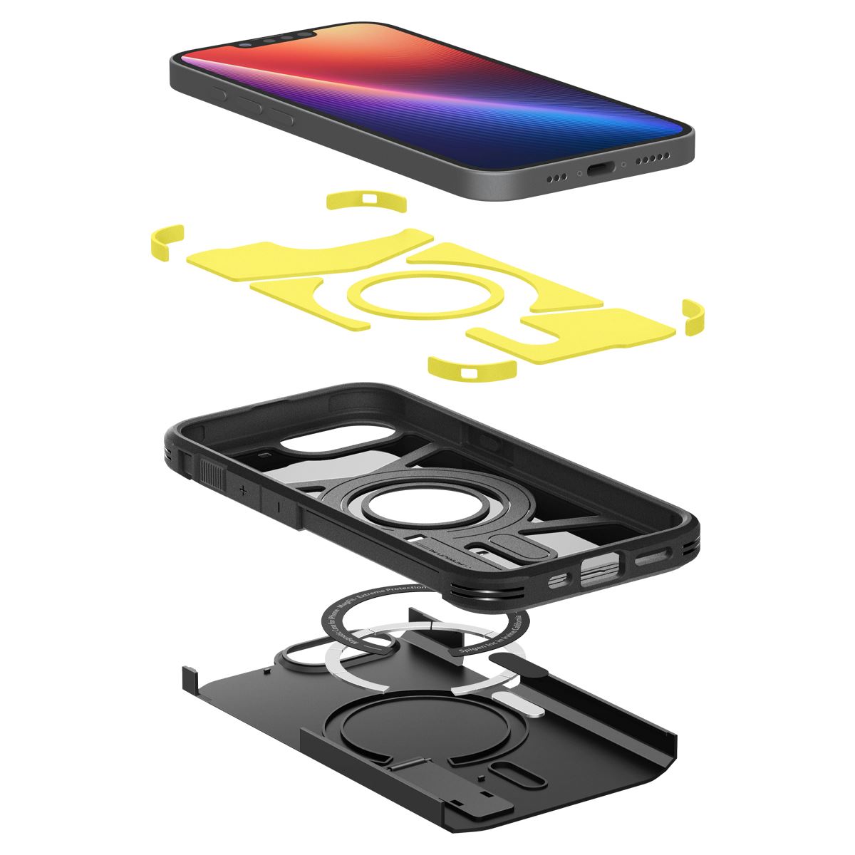 Spigen Tough Armor MagSafe, black - iPhone 16e (8)