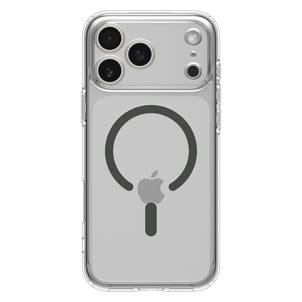 Spigen Ultra Hybrid MagSafe, clear graphite - iPhone 17 Pro (2)