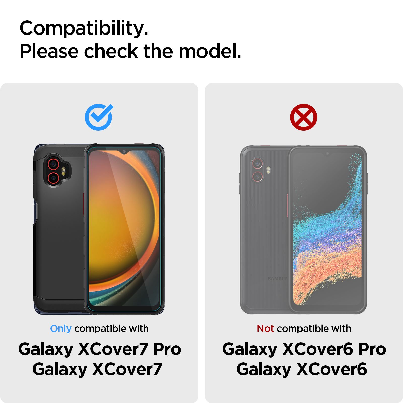 Spigen Glass tR Slim 2 Pack - Samsung Galaxy XCover 7 Pro/ 7 (2)