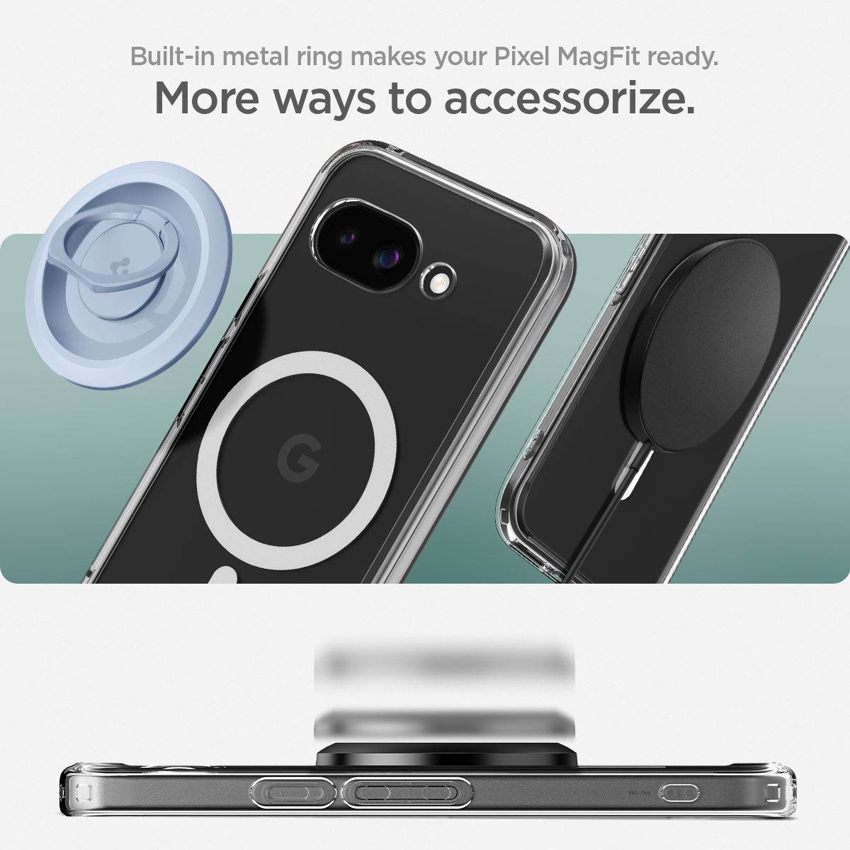 Spigen Ultra Hybrid MagSafe, clear white - Google Pixel 9a (11)