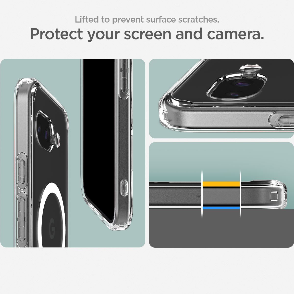 Spigen Ultra Hybrid MagSafe, clear white - Google Pixel 9a (12)