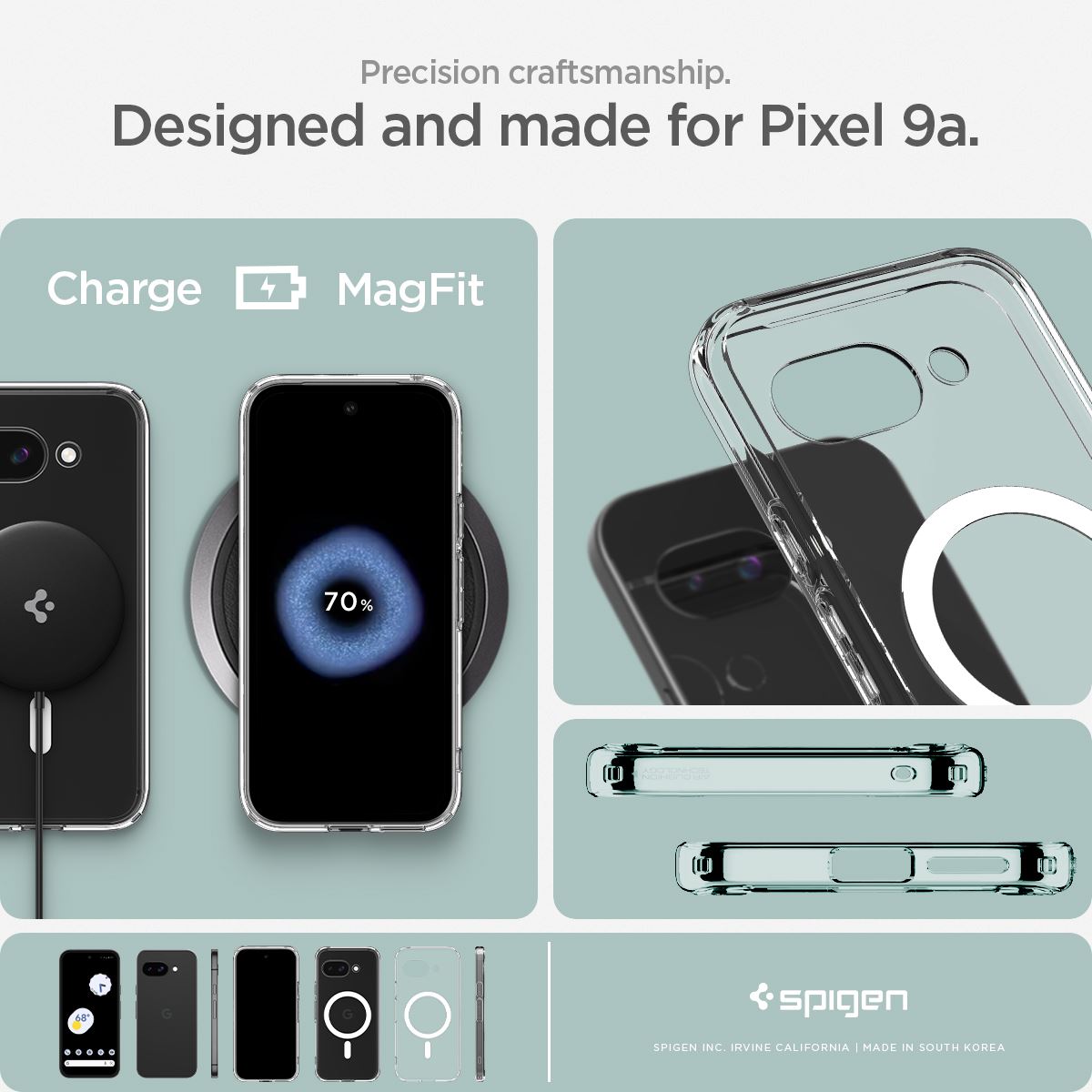 Spigen Ultra Hybrid MagSafe, clear white - Google Pixel 9a (14)