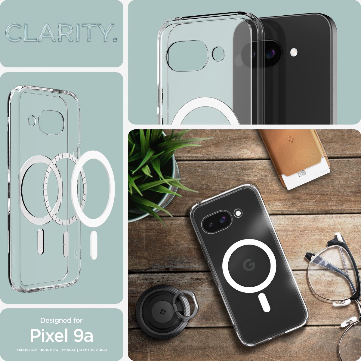 Spigen Ultra Hybrid MagSafe, clear white - Google Pixel 9a (9)