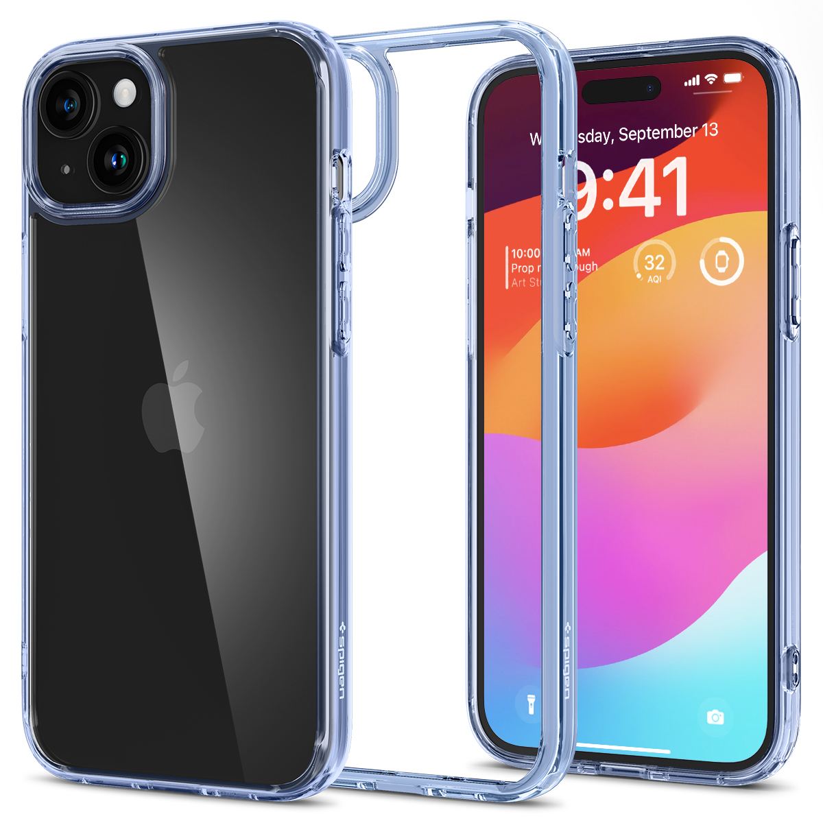 Spigen Ultra Hybrid, sky crystal - iPhone 15