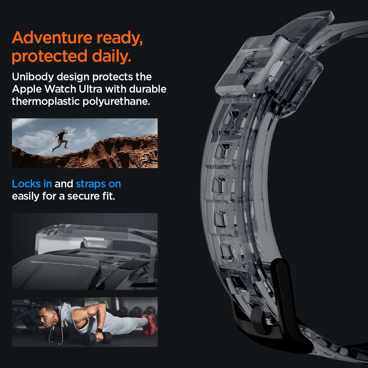 Spigen Rugged Armor Pro, space crystal - Apple Watch Ultra 3/2/1 (14)