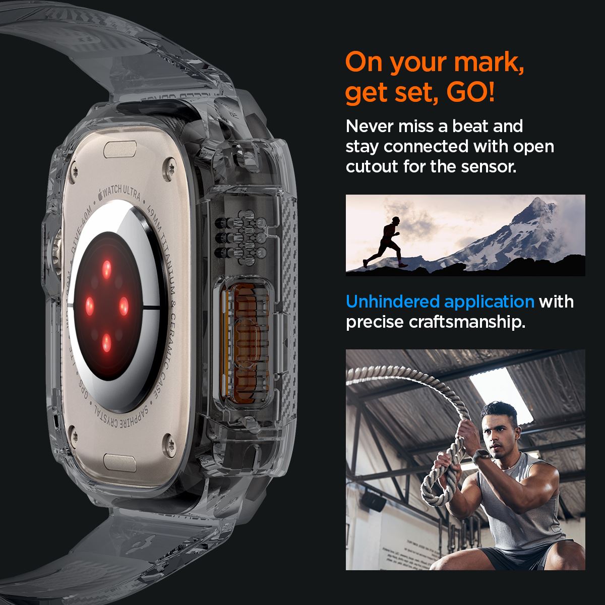 Spigen Rugged Armor Pro, space crystal - Apple Watch Ultra 3/2/1 (15)