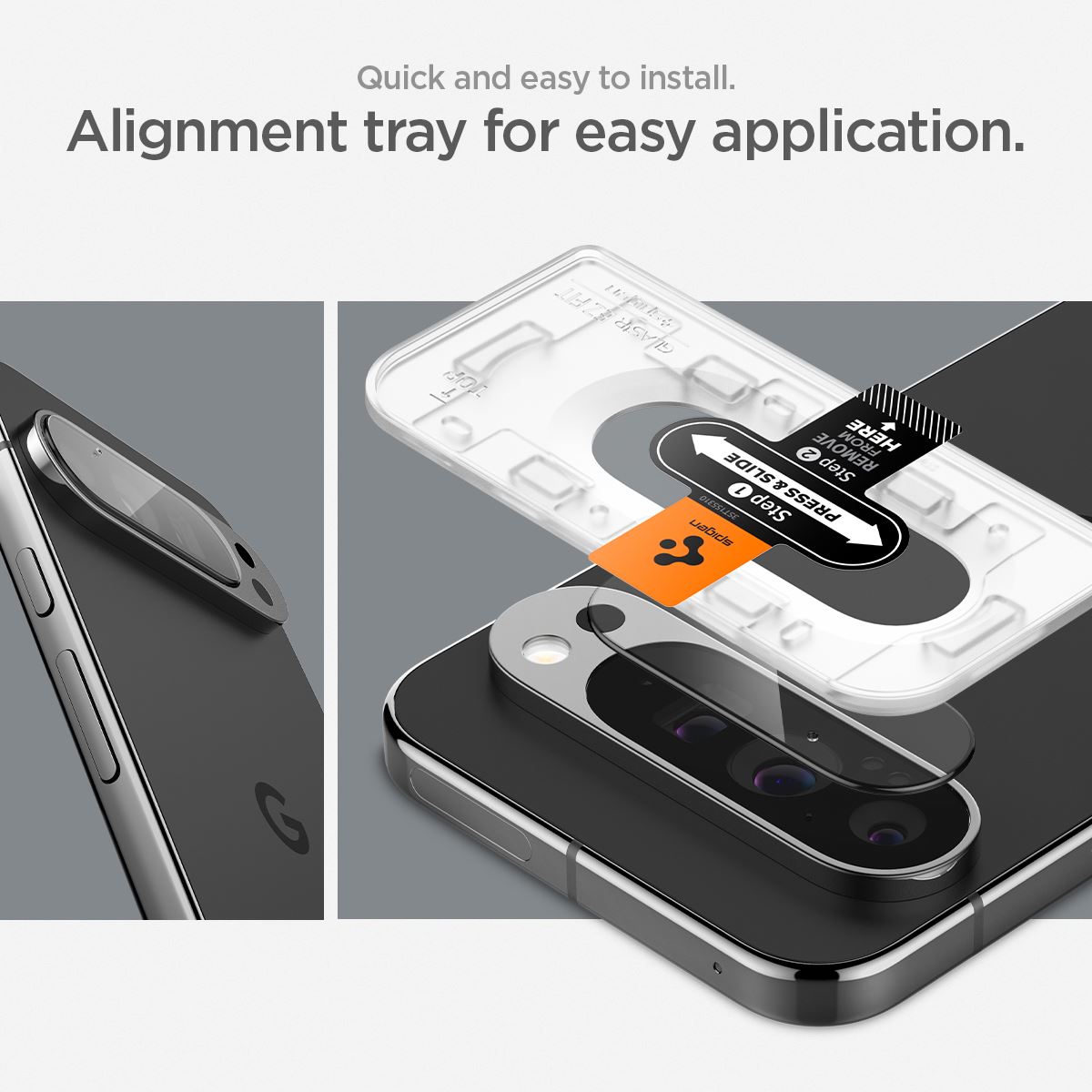 Spigen Glass tR EZ Fit Optik 2 Pack, crystal clear - Google Pixel 9 Pro XL (14)
