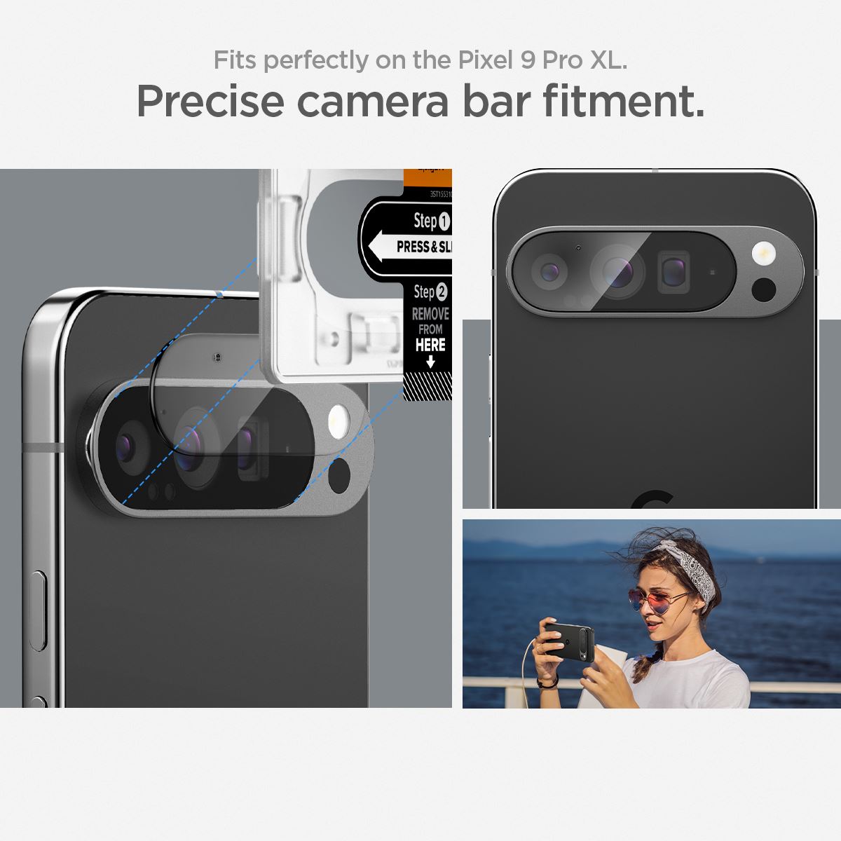 Spigen Glass tR EZ Fit Optik 2 Pack, crystal clear - Google Pixel 9 Pro XL (15)