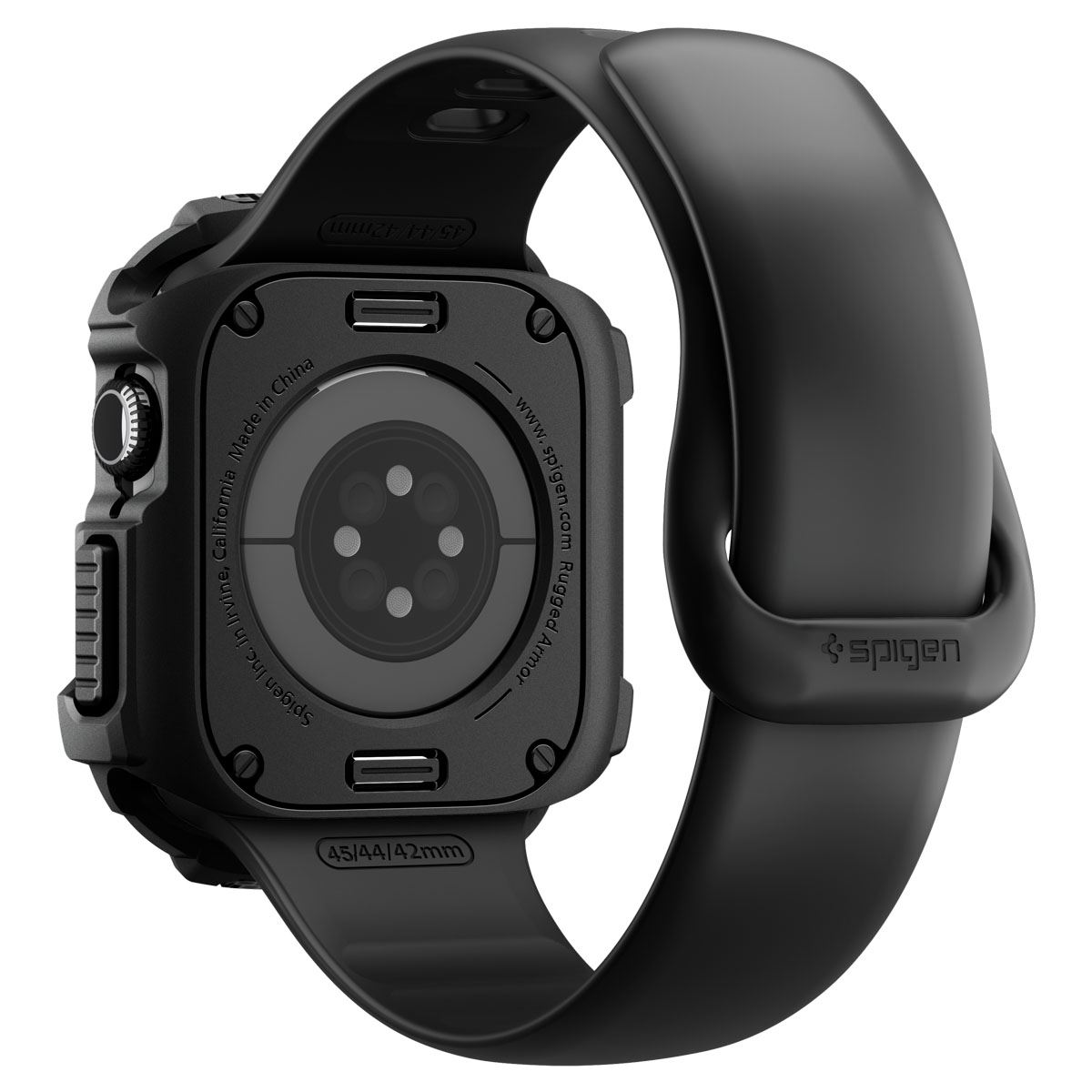 Spigen Rugged Armor 2, matte black - Apple Watch 11 46mm (3)