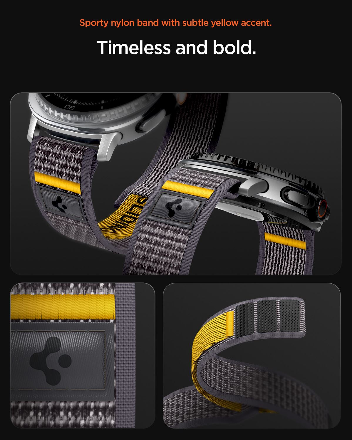 Spigen Athlex Air Band, active gray - Samsung Galaxy Watch 8 46mm/44mm/40mm (15)